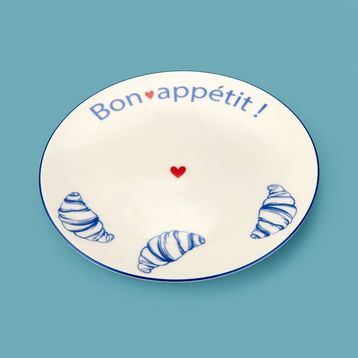 Evidea Kitchen Kruvasan Porselen 19 cm Tatlı Tabağı