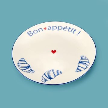 Evidea Kitchen Kruvasan Porselen 19 cm Tatlı Tabağı