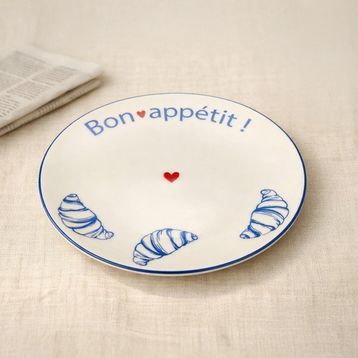 Evidea Kitchen Kruvasan Porselen 19 cm Tatlı Tabağı
