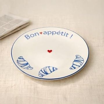 Evidea Kitchen Kruvasan Porselen 19 cm Tatlı Tabağı