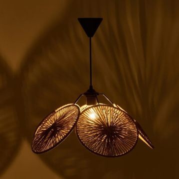 Evidea Lighting Krona Kahverengi 24x48x48 cm Sarkıt