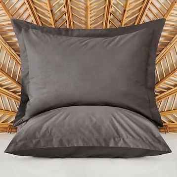 Evidea Oxford Soft Basic Antrasit 50x70 cm 2'li Yastık Kılıfı