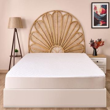 Evidea Soft 100x200 cm Beyaz Kapitoneli Sıvı Geçirmez Fitted Tek Kişilik Alez