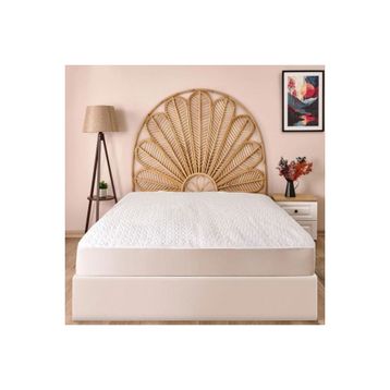 Evidea Soft 100x200 cm Beyaz Kapitoneli Sıvı Geçirmez Fitted Tek Kişilik Alez