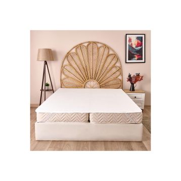 Evidea Soft 160x200 cm Beyaz Minik Kapitoneli Çift Kişilik Sıvı Geçirmez Lastikli Alez