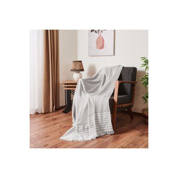 Evidea Soft 180x210 cm Gri Koltuk Örtüsü