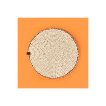 Evidea Soft 33x33 cm Ekru Bej Kalp Nakışlı Supla