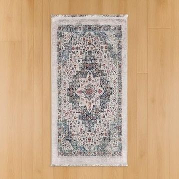 Evidea Soft 80x150 cm Gri Vintage Desenli Halı