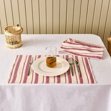 Evidea Soft Alno Ekru Mürdüm 30x50 CM 2'li Amerikan Servis