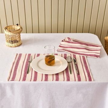 Evidea Soft Alno Ekru Mürdüm 30x50 CM 2'li Amerikan Servis