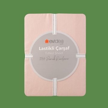Evidea Soft Basic Gül Kurusu 160x200 CM Çift Kişilik Lastikli Çarşaf