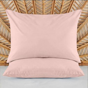 Evidea Soft Basic Gül Kurusu 50x70 cm 2'li Yastık Kılıfı