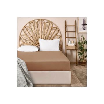 Evidea Soft Basic Karamel 100x200 cm Tek Kişilik Lastikli Çarşaf
