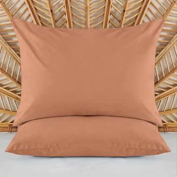 Evidea Soft Basic Karamel 50x70 cm 2'li Yastık Kılıfı