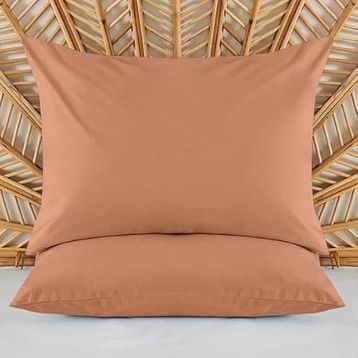 Evidea Soft Basic Karamel 50x70 cm 2'li Yastık Kılıfı