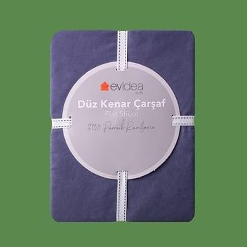 Evidea Soft Basic Lacivert 160x240 cm Tek Kişilik Düz Kenar Çarşaf