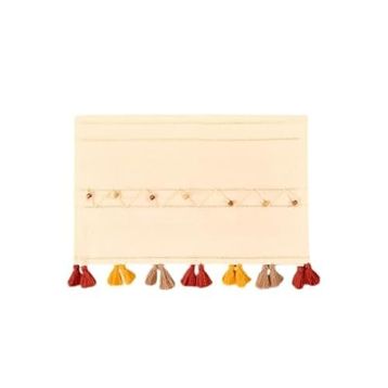Evidea Soft Boncuklu Ekru 50x130 cm Runner
