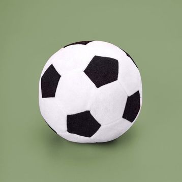 Evidea Soft Futbol Topu Figürlü Siyah Beyaz 30x30 cm Yastık