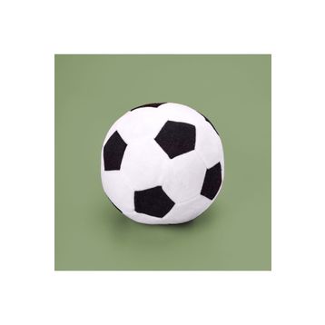 Evidea Soft Futbol Topu Figürlü Siyah Beyaz 30x30 cm Yastık