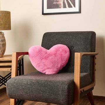Evidea Soft Love Figürlü Pembe 45 cm Yastık