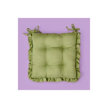 Evidea Soft Nora 40x40 cm Yeşil Sandalye Minderi