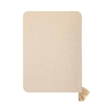 Evidea Soft Pallium Püsküllü Bej 150x220 cm Masa Örtüsü