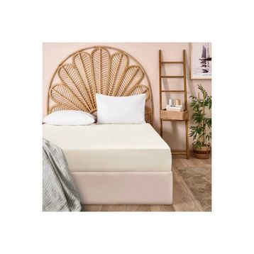 Evidea Soft Penye Bej 100x200 cm Tek Kişilik Lastikli Çarşaf
