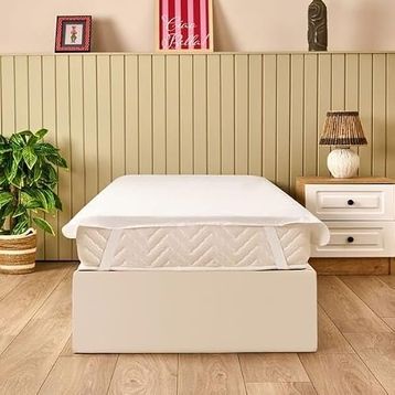 Evidea Soft Sane 100x200 cm Beyaz Basic Tek Kişilik Sıvı Geçirmez Lastikli Alez