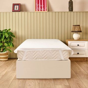 Evidea Soft Sane 100x200 cm Beyaz Basic Tek Kişilik Sıvı Geçirmez Lastikli Alez