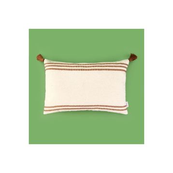 Evidea Soft Sanvi Ekru Kahverengi 30x50 cm Kırlent