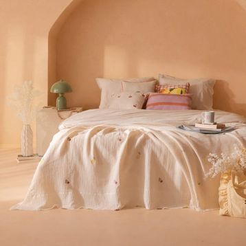 Evidea Soft Sorbetto 220x240 cm Ekru Çift Kişilik Pike