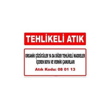 Evim Shopping A 080113-1 Boya Çamurları Uyarı Levhası