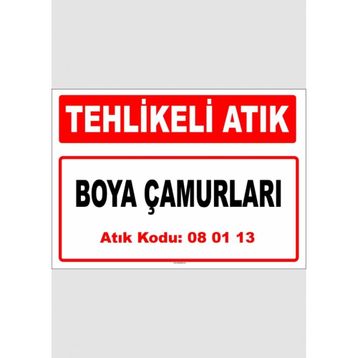 Evim Shopping A 080113-1 Boya Çamurları Uyarı Levhası