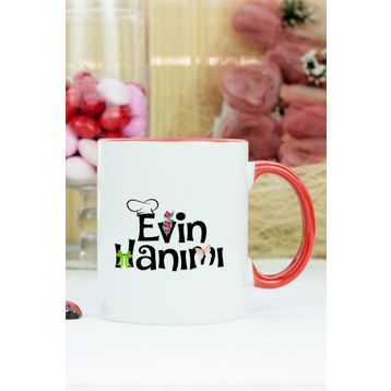 Evin Hanımı Kırmızı Kupa Bardak