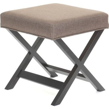 Evka Bench Dark Puf - Bej