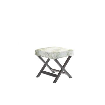 Evka Bench Dark Puf - Beyaz