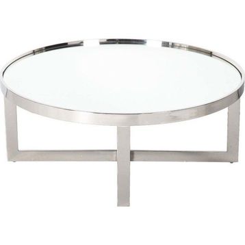 Evka Dream Camlı Metal Orta Sehpa