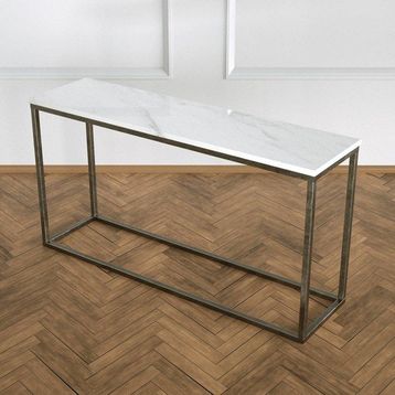 Evka Potrica Eskitme Pirinç Beyaz Mermer Tabla Dresuar