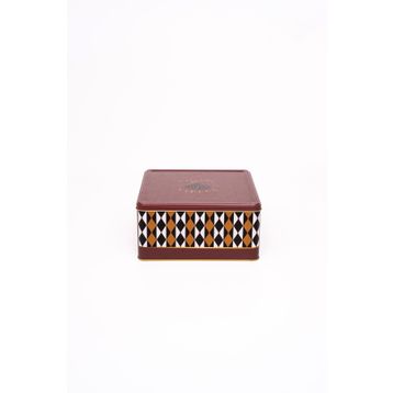 Evle ER029-T8 Circus Desenli Kare Metal Saklama Kabı