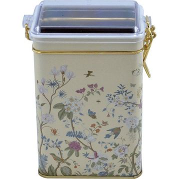 Evle ER043-2E Botanica Yellow Desenli Dikdörtgen Metal Saklama Kabı