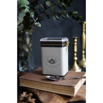 Evle ER043-8F Azura Tea Desenli Dikdörtgen Metal Saklama Kabı