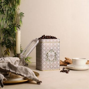 Evle ER043-U7 Rosy Desenli Dikdörtgen Metal Saklama Kabı
