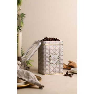 Evle ER043-U7 Rosy Desenli Dikdörtgen Metal Saklama Kabı