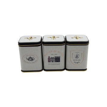 Evle ERB25V3 Kare Metal Saklama Kabı Seti