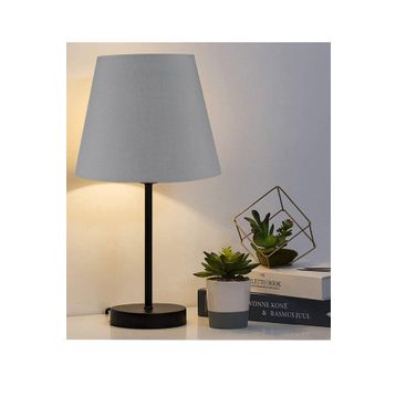 EVLight Black Tekli Metal Masa Lambası Antrasit Abajur