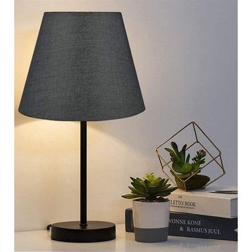 EVLight Black Tekli Metal Masa Lambası Siyah Abajur