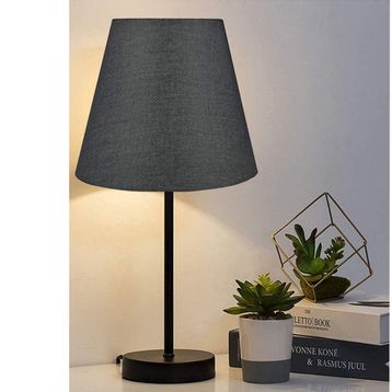 EVLight Black Tekli Metal Masa Lambası Siyah Abajur
