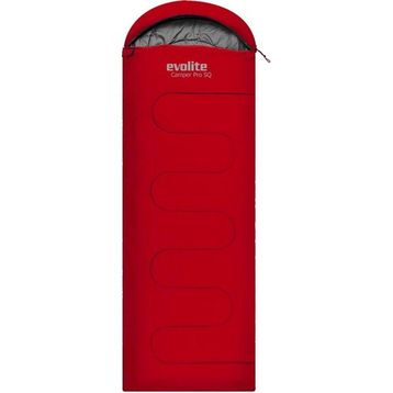 Evolite Camper Pro SQ Birleştirilebilir 2 Kişilik Kırmızı Uyku Tulumu