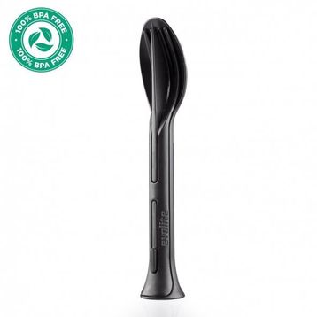Evolite Combo 3 in 1 Siyah Çatal Kaşık Set