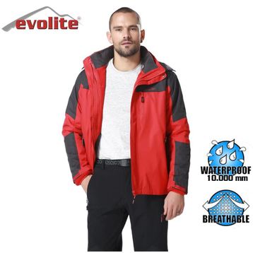 Evolite Diva Gri-Kırmızı Erkek 3in1 Mont